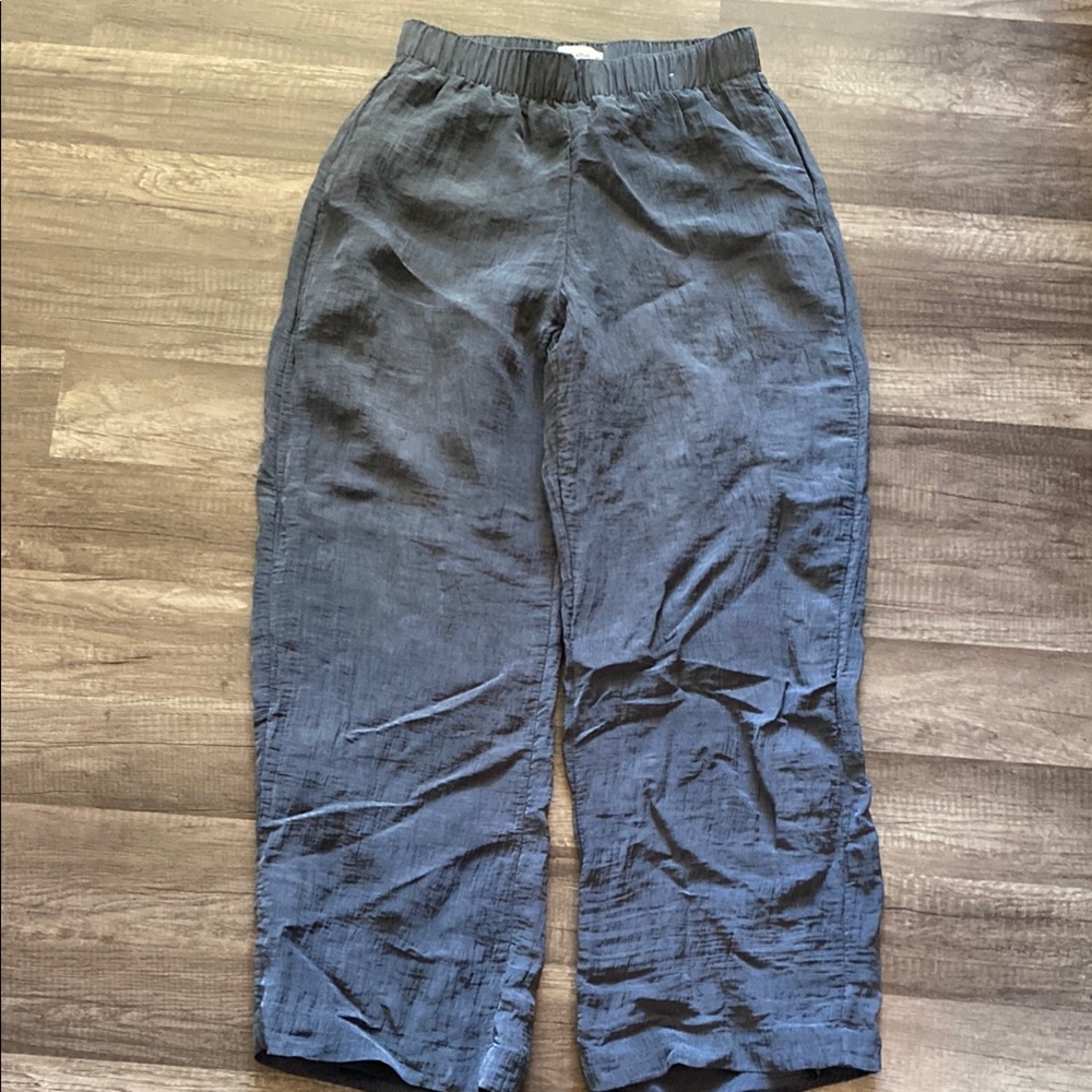 Abercrombie & Fitch Blue and Gray Wide Leg Pants